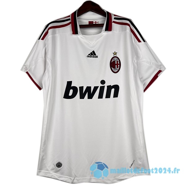 Nouveau Exterieur Maillot AC Milan Retro 2009 2010 Blanc