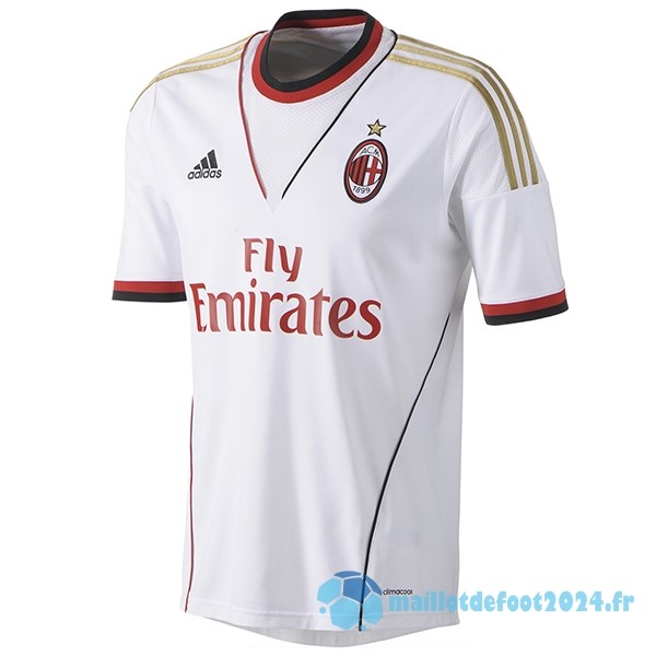 Nouveau Exterieur Maillot AC Milan Retro 2013 2014 Blanc