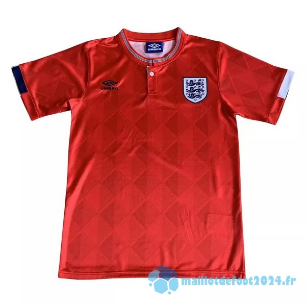 Nouveau Exterieur Maillot Angleterre Retro 1989 Rouge