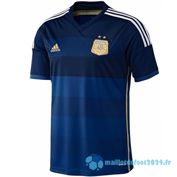 Nouveau Exterieur Maillot Argentine Retro 2014 Bleu