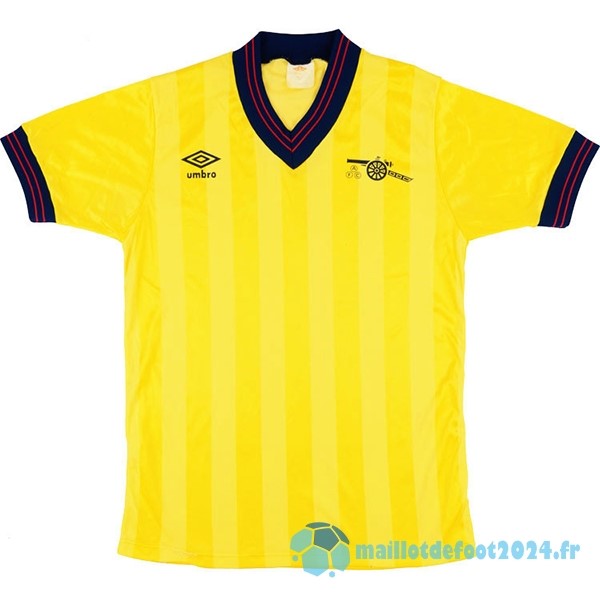 Nouveau Exterieur Maillot Arsenal Retro 1983 1984 Jaune