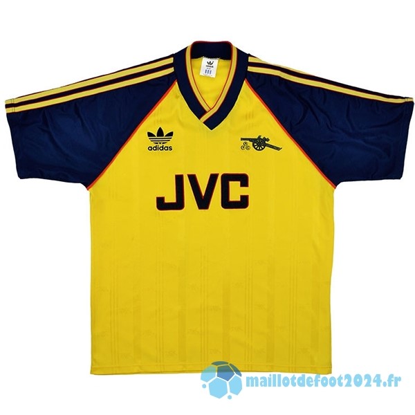 Nouveau Exterieur Maillot Arsenal Retro 1988 1991 Jaune