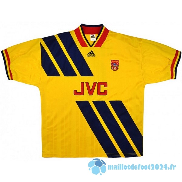 Nouveau Exterieur Maillot Arsenal Retro 1993 1994 Jaune