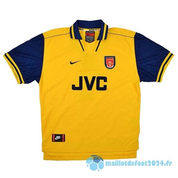 Nouveau Exterieur Maillot Arsenal Retro 1996 1997 Jaune