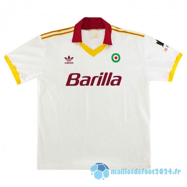 Nouveau Exterieur Maillot As Roma Retro 1991 1992 Blanc