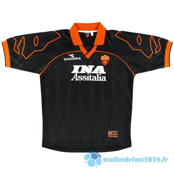 Nouveau Exterieur Maillot As Roma Retro 1999 2000 Rouge