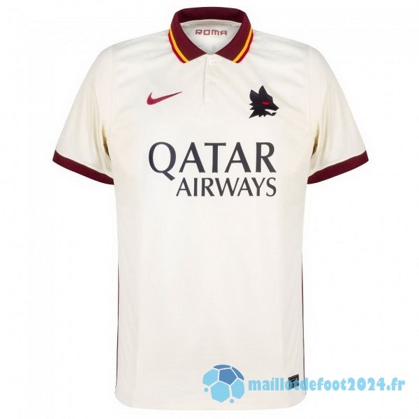 Nouveau Exterieur Maillot As Roma Retro 2020 2021 Blanc