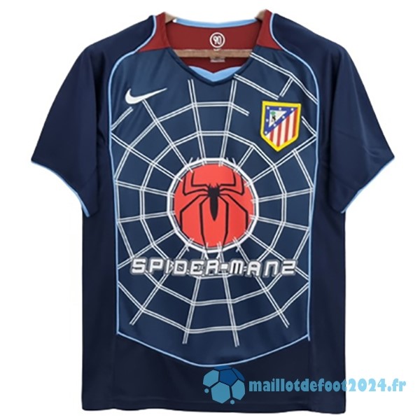 Nouveau Exterieur Maillot Atlético Madrid Retro 2004 Bleu