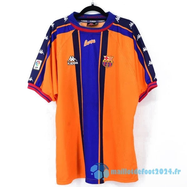 Nouveau Exterieur Maillot Barcelona Retro 1997 1998 Orange