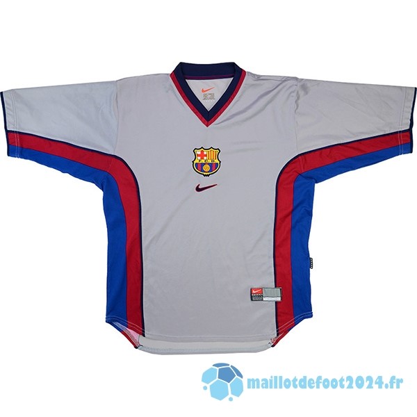 Nouveau Exterieur Maillot Barcelona Retro 1998 2001 Gris