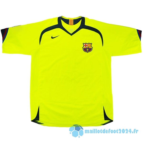 Nouveau Exterieur Maillot Barcelona Retro 2005 2006 Jaune