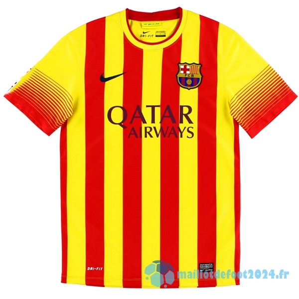 Nouveau Exterieur Maillot Barcelona Retro 2013 2014 Jaune