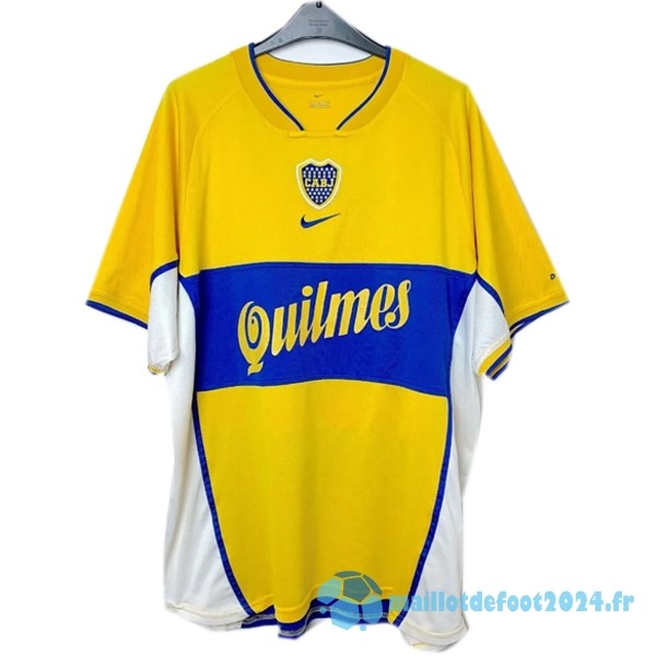 Nouveau Exterieur Maillot Boca Juniors Retro 2001 2002 Jaune