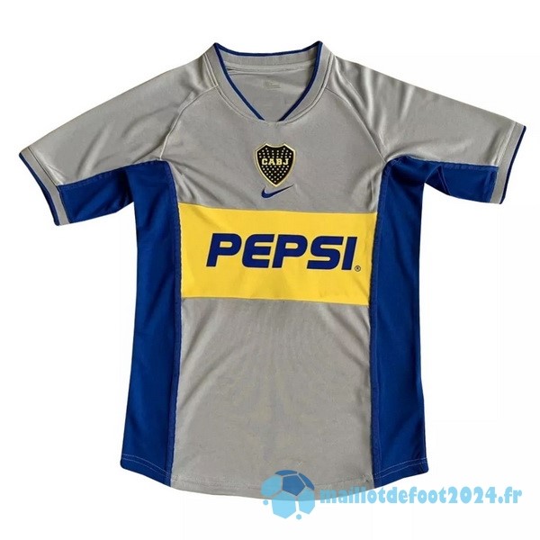 Nouveau Exterieur Maillot Boca Juniors Retro 2002 Gris