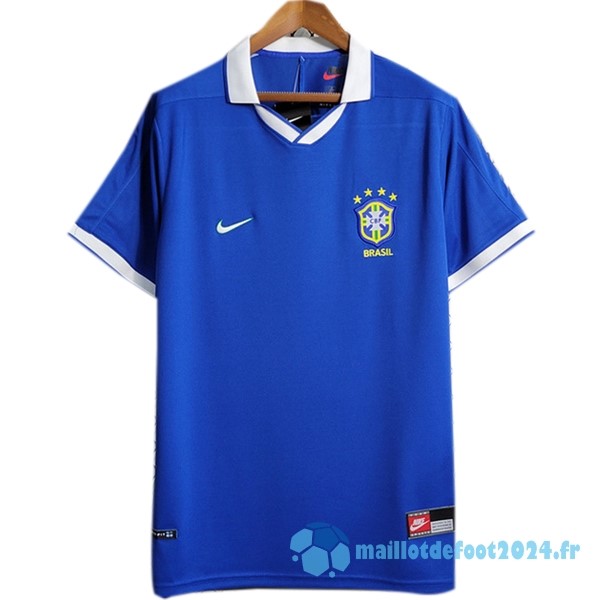 Nouveau Exterieur Maillot Brésil 1997 Bleu