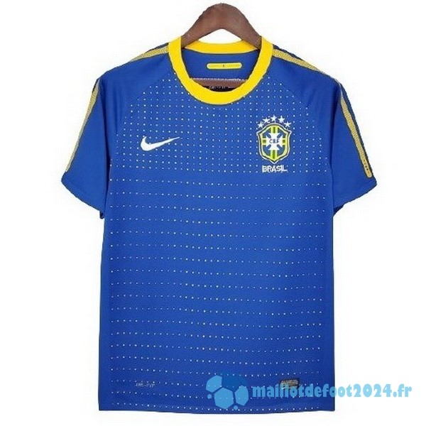 Nouveau Exterieur Maillot Brésil Retro 2010 Bleu