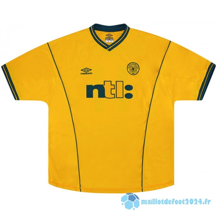 Nouveau Exterieur Maillot Celtic Retro 2001 2003 Jaune