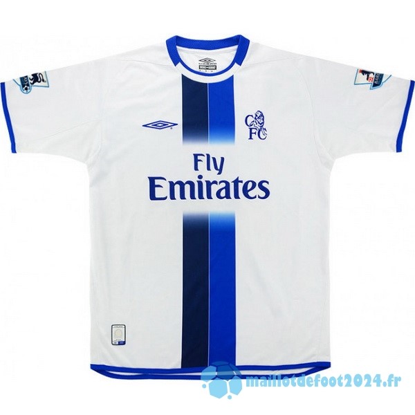 Nouveau Exterieur Maillot Chelsea Retro 2003 2005 Blanc