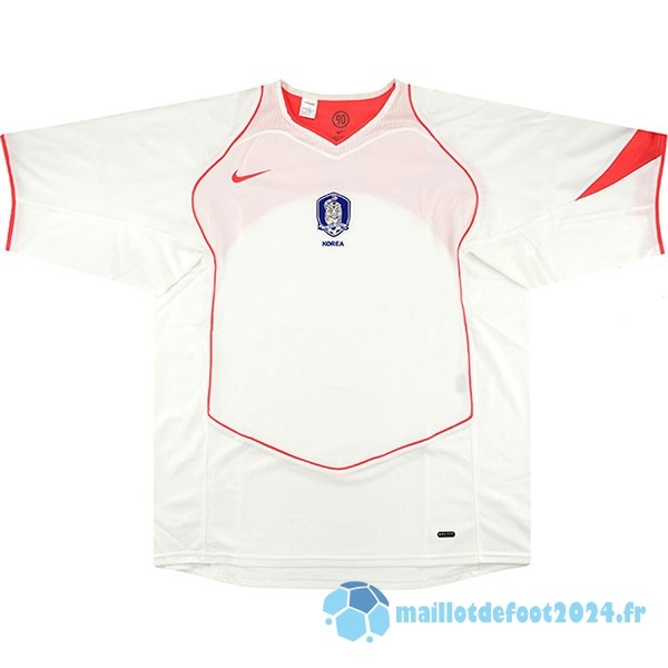 Nouveau Exterieur Maillot Corée Retro 2004 2006 Blanc