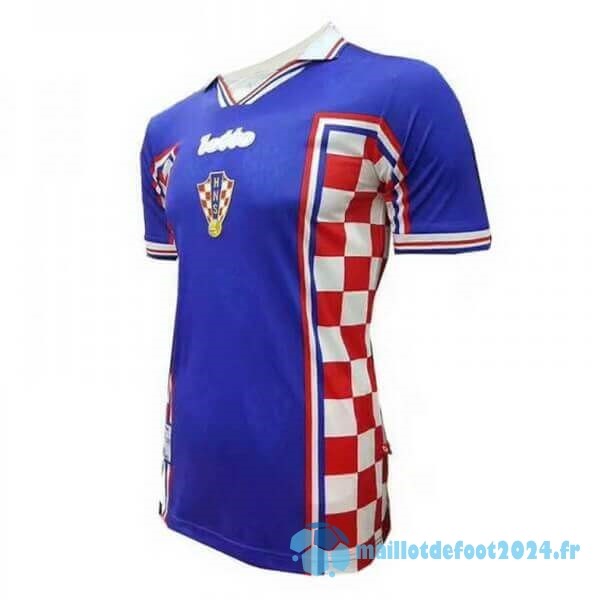 Nouveau Exterieur Maillot Croatie Retro 1998 Bleu