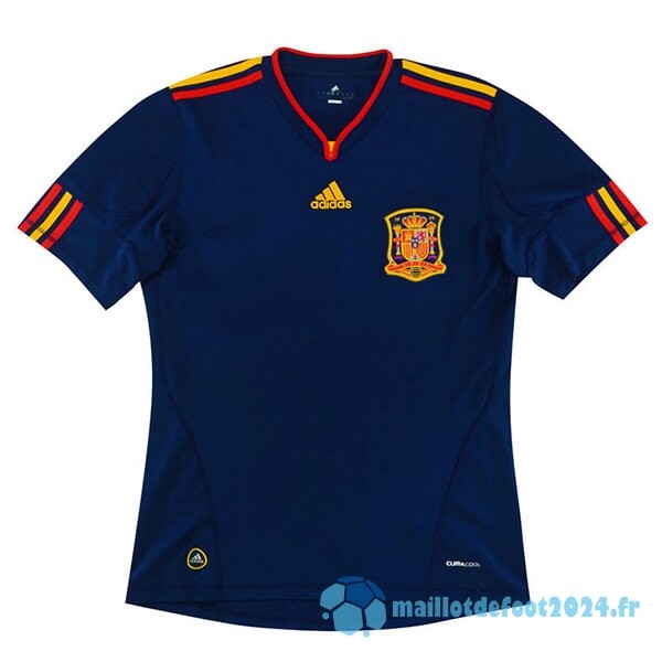 Nouveau Exterieur Maillot Espagne Retro 2010 Bleu