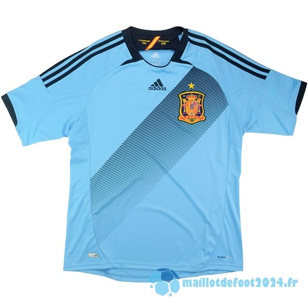 Nouveau Exterieur Maillot Espagne Retro 2012 Bleu