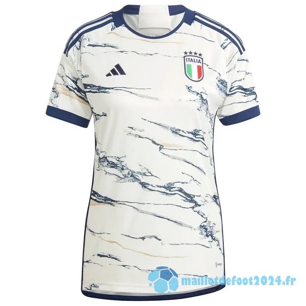 Nouveau Exterieur Maillot Femme Italie 2023 Blanc