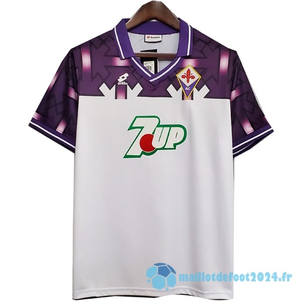 Nouveau Exterieur Maillot Fiorentina Retro 1992 1993 Blanc