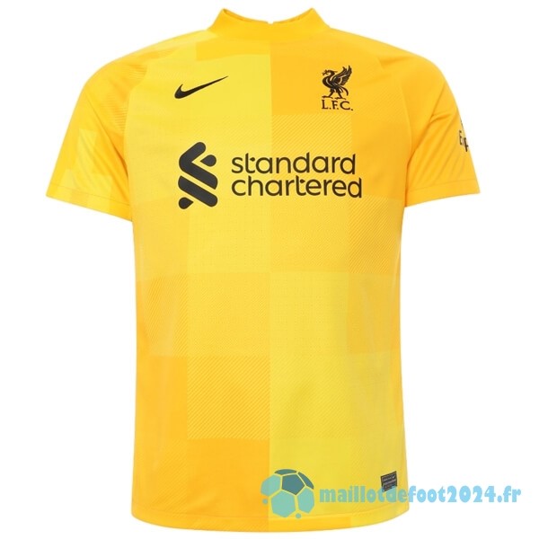 Nouveau Exterieur Maillot Gardien Liverpool 2021 2022 Jaune