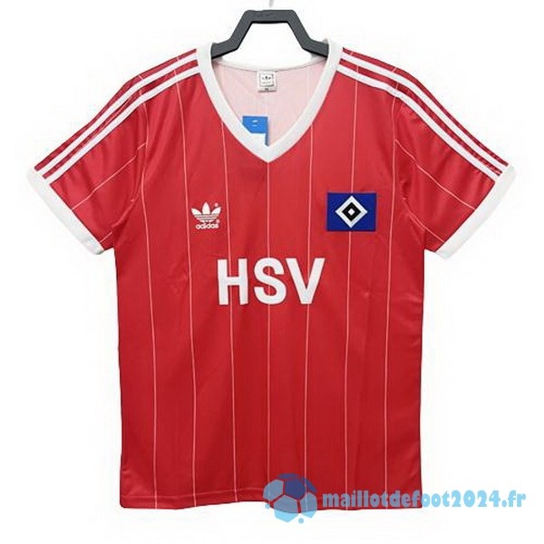 Nouveau Exterieur Maillot Hamburgo Retro 1983 1984 Rouge