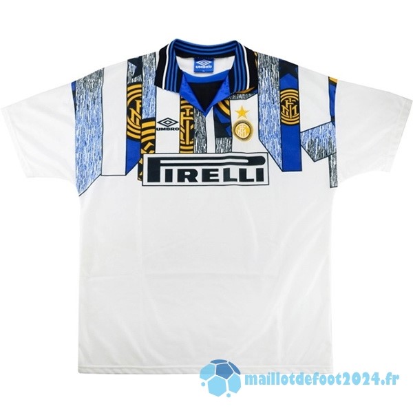 Nouveau Exterieur Maillot Inter Milán Retro 1995 1996 Blanc