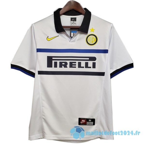 Nouveau Exterieur Maillot Inter Milán Retro 1998 1999 Blanc