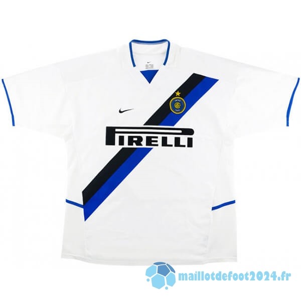 Nouveau Exterieur Maillot Inter Milán Retro 2002 2003 Blanc