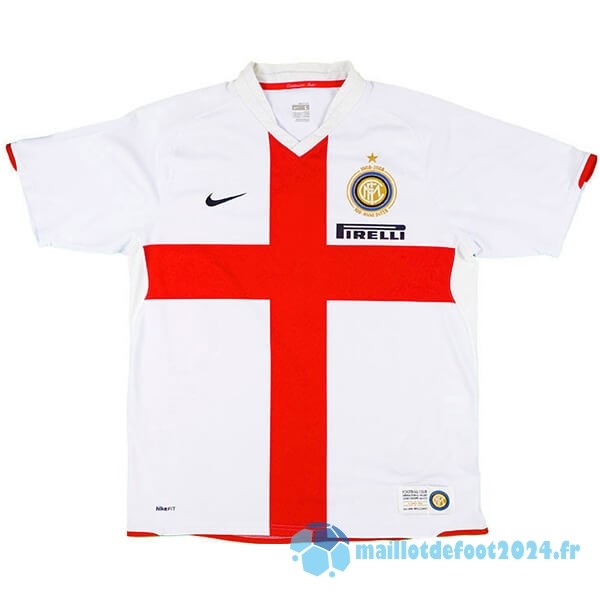 Nouveau Exterieur Maillot Inter Milán Retro 2007 2008 Blanc