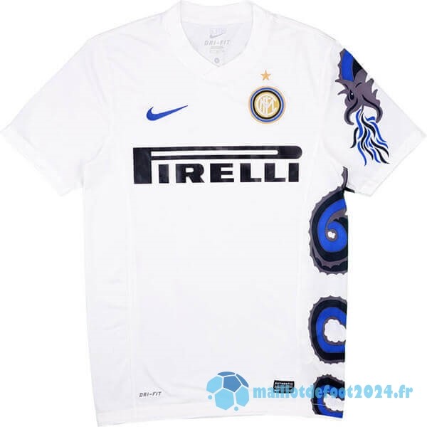 Nouveau Exterieur Maillot Inter Milán Retro 2010 2011 Blanc