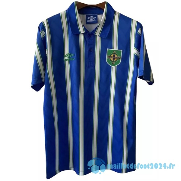 Nouveau Exterieur Maillot Irlande Del Norte Retro 1992 Bleu