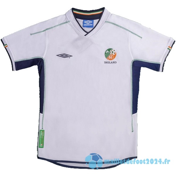 Nouveau Exterieur Maillot Irlande Retro 2002 Blanc