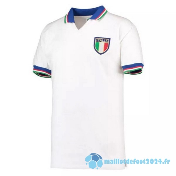 Nouveau Exterieur Maillot Italy Retro 1982 Blanc