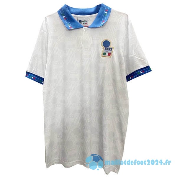 Nouveau Exterieur Maillot Italy Retro 1994 Blanc