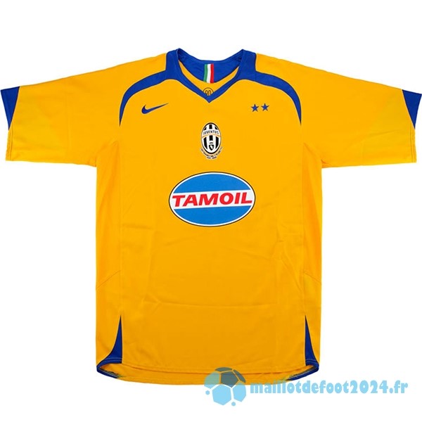 Nouveau Exterieur Maillot Juventus Retro 2005 2006 Jaune