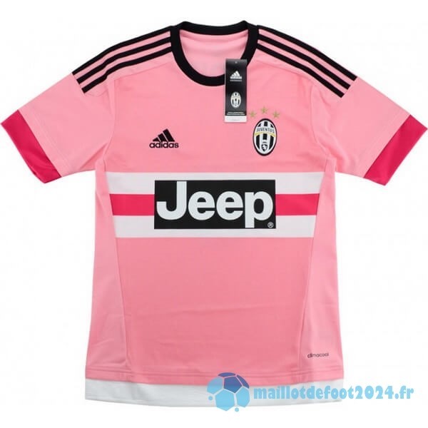 Nouveau Exterieur Maillot Juventus Retro 2015 2016 Rose