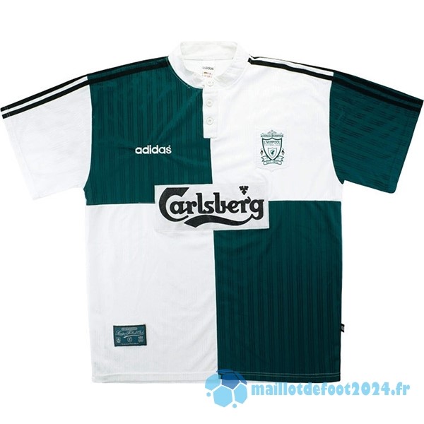 Nouveau Exterieur Maillot Liverpool Retro 1995 1996 Vert