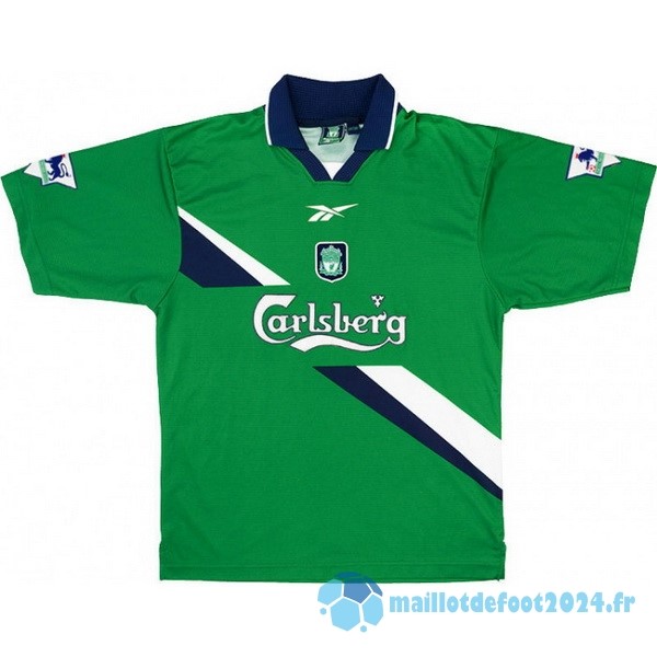 Nouveau Exterieur Maillot Liverpool Retro 1999 2000 Vert