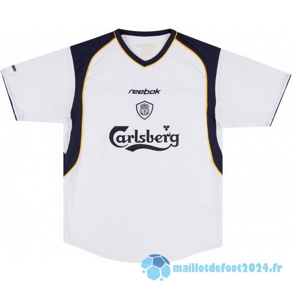 Nouveau Exterieur Maillot Liverpool Retro 2001 2003 Blanc