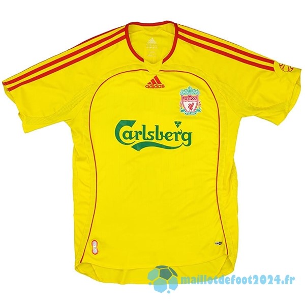 Nouveau Exterieur Maillot Liverpool Retro 2006 2007 Jaune