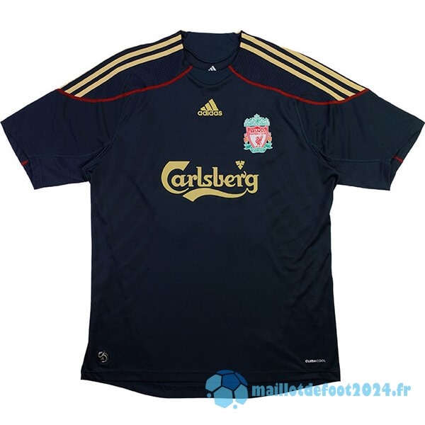 Nouveau Exterieur Maillot Liverpool Retro 2009 2010 Noir