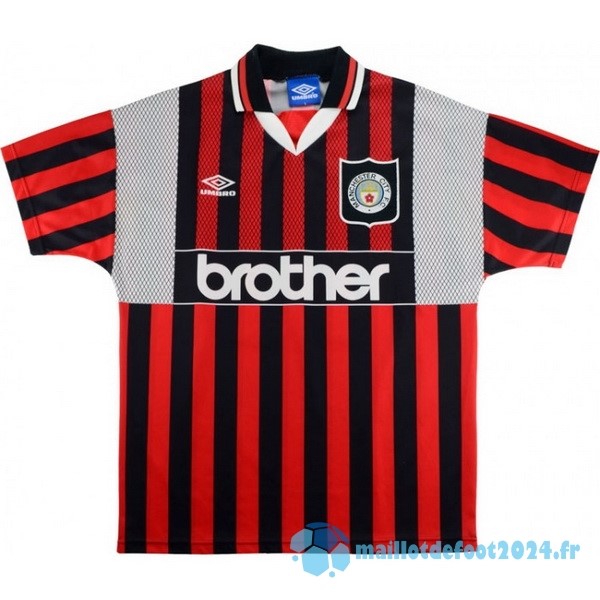 Nouveau Exterieur Maillot Manchester City Retro 1994 1996 Rouge