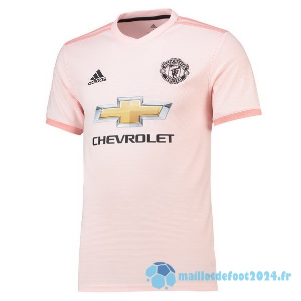 Nouveau Exterieur Maillot Manchester United Retro 2018 2019 Rose