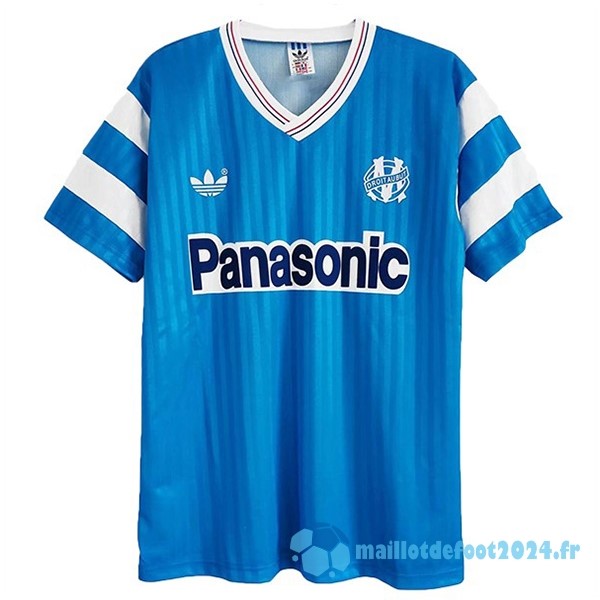 Nouveau Exterieur Maillot Marsella Retro 1990 Bleu