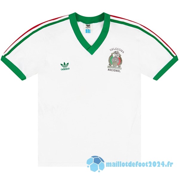 Nouveau Exterieur Maillot Mexico Retro 1983 Blanc